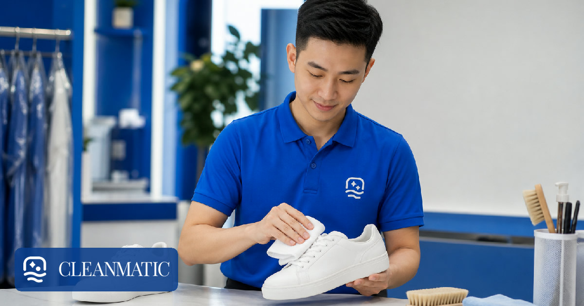 vệ sinh giày trong ngày Hà Nội làm sạch bề mặt