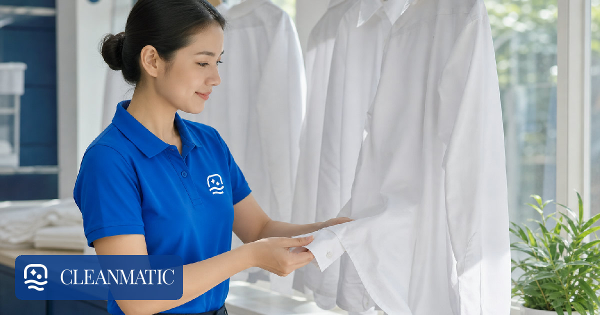 khử mùi thuốc tẩy áo sơ mi trắng Hà Nội kiểm tra độ khô và mùi